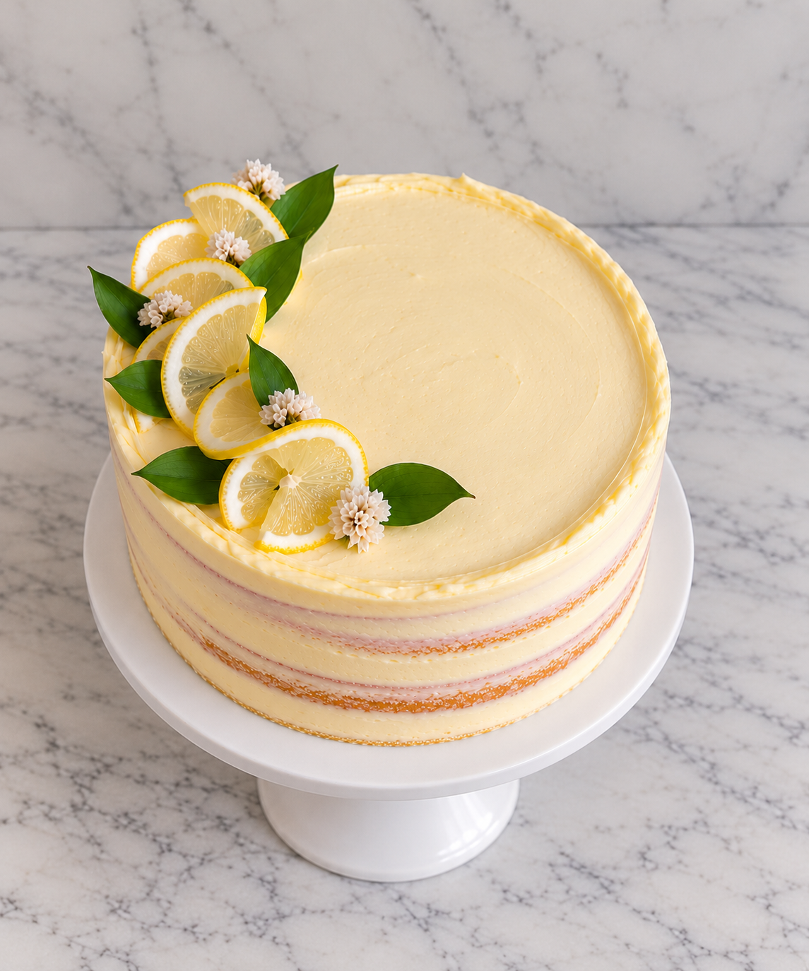 Roseleaf lemon layer cake